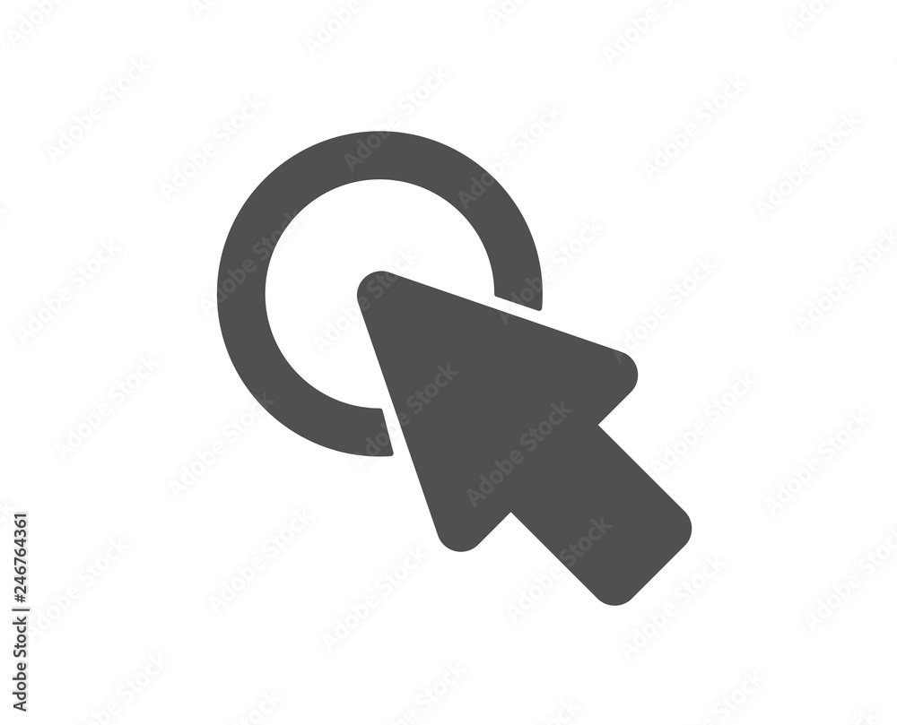 Click here icon. Push the button sign. Web cursor symbol. Quality design element. Classic style icon. Vector Click here icon. Push the button sign. Web cursor symbol. Quality design element. Classic style icon. Vector
