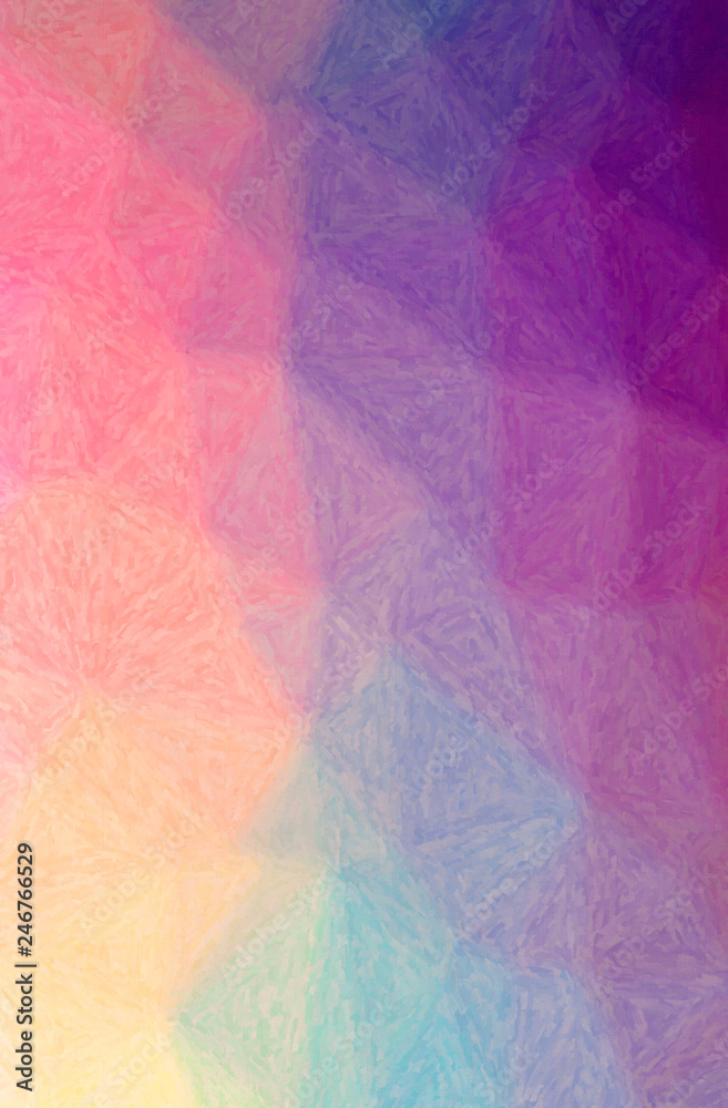 Obraz premium Abstract illustration of purple, yellow Impasto background