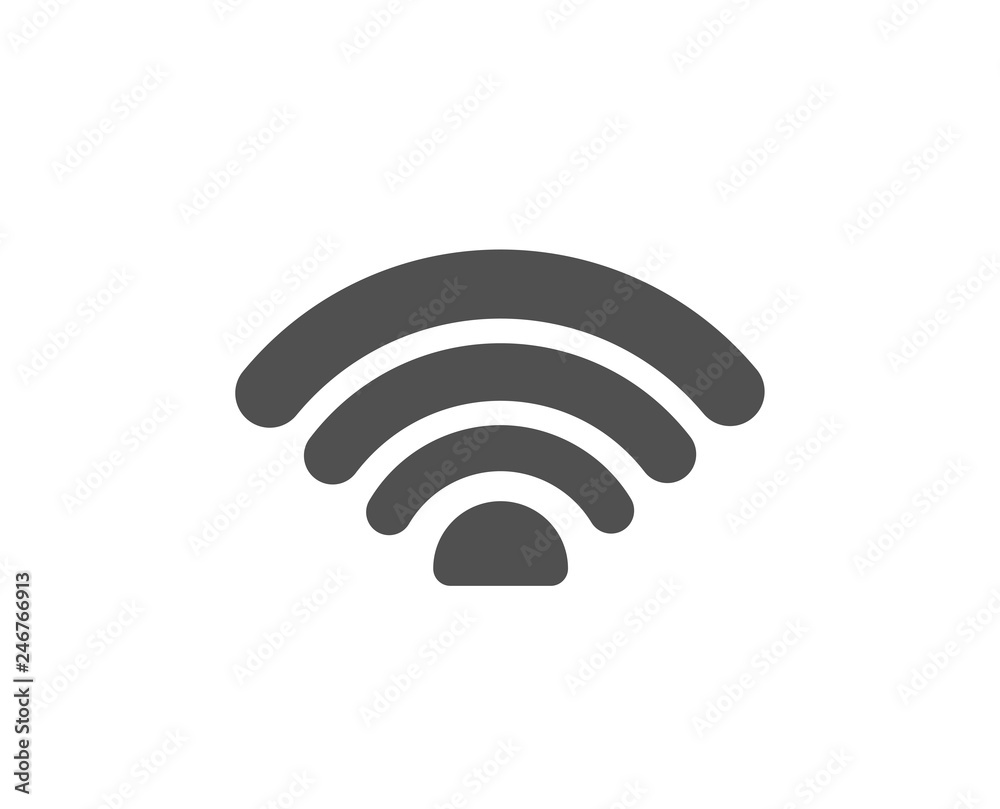 Wifi icon. Wi-fi internet sign. Wireless network symbol. Quality design element. Classic style icon. Vector Wifi icon. Wi-fi internet sign. Wireless network symbol. Quality design element. Classic style icon. Vector