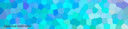 Abstract illustration of blue gree white and red bright Little hexagon banner background, digitally generated.