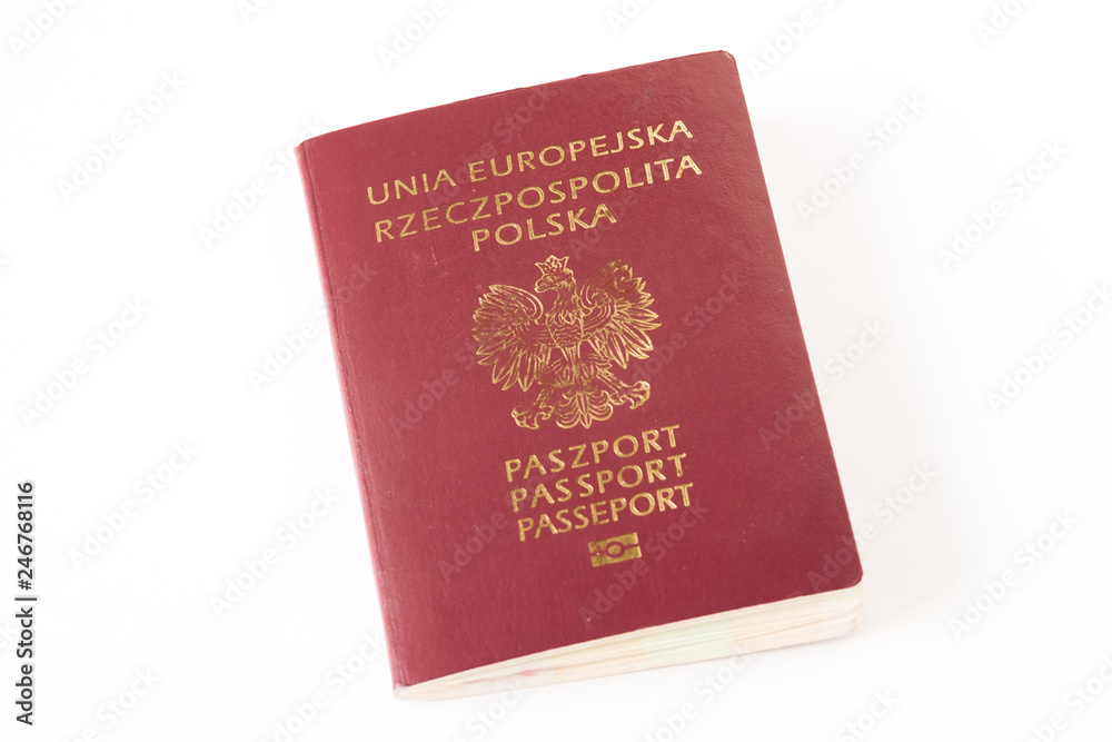 paszport na białym tle - obrazy, fototapety, plakaty 