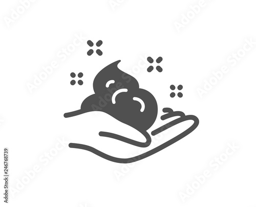 Hand cream icon. Skin care Gel or lotion sign. Quality design element. Classic style icon. Vector
