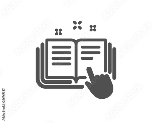 Technical documentation icon. Instruction sign. Quality design element. Classic style icon. Vector