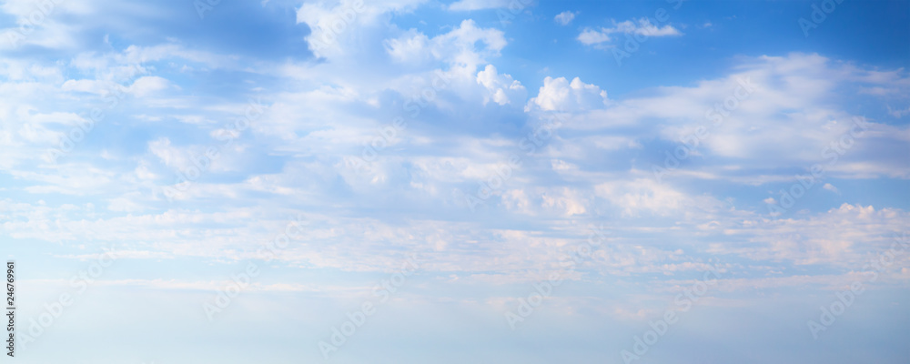 Blue sky with white clouds at daytime Blue sky with white clouds at daytime
