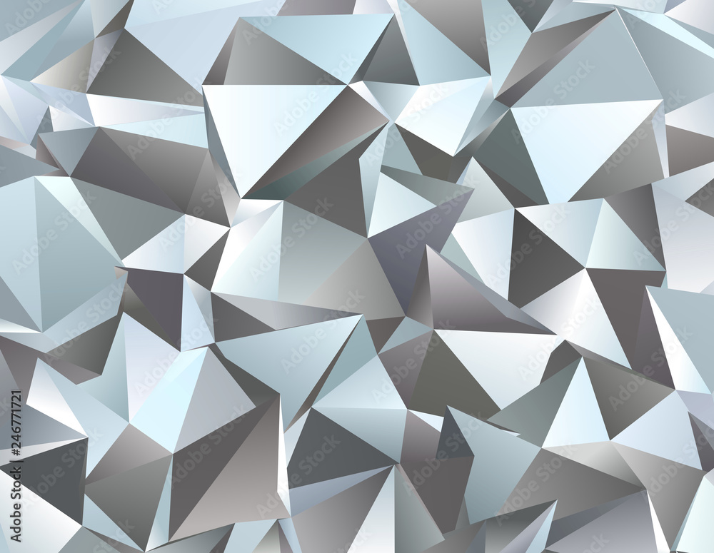 Obraz premium Abstract Low-Poly triangular modern background
