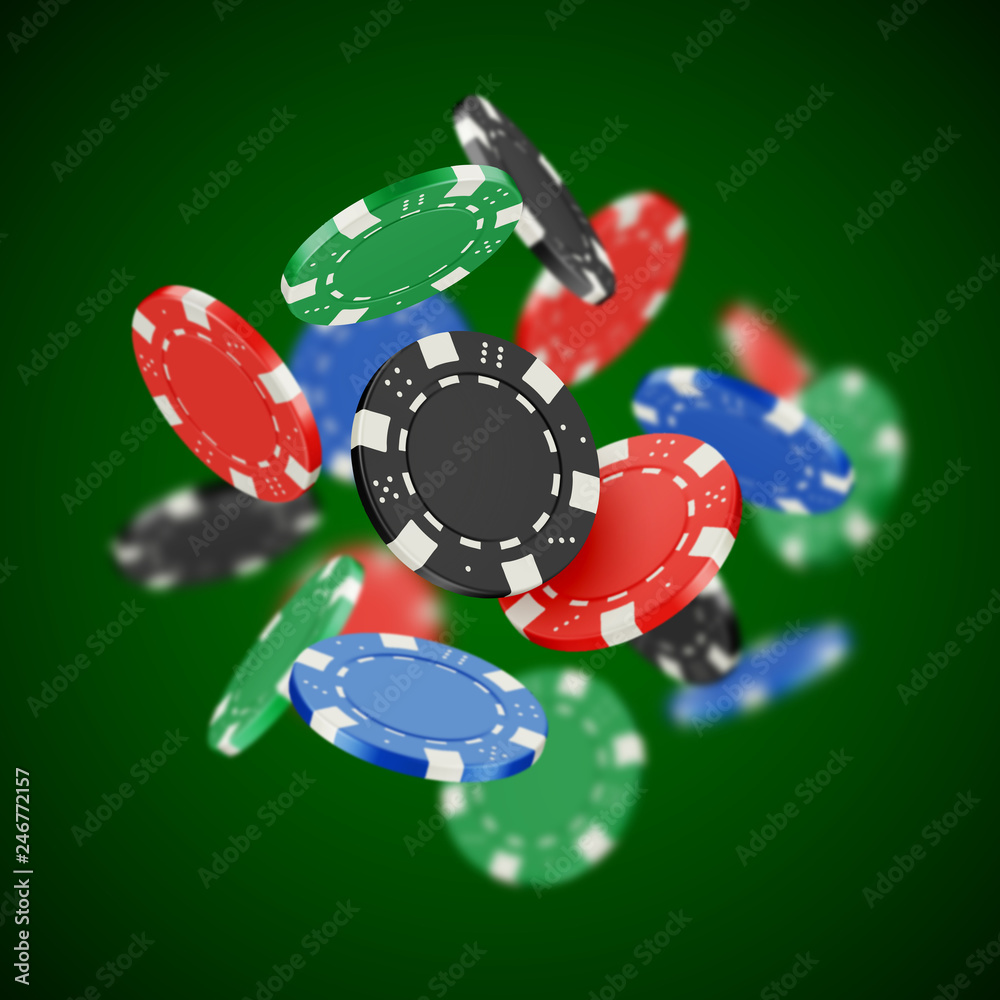 Jetons de poker vectoriels 6 Stock Vector | Adobe Stock