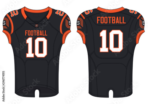 American rugby football jersey