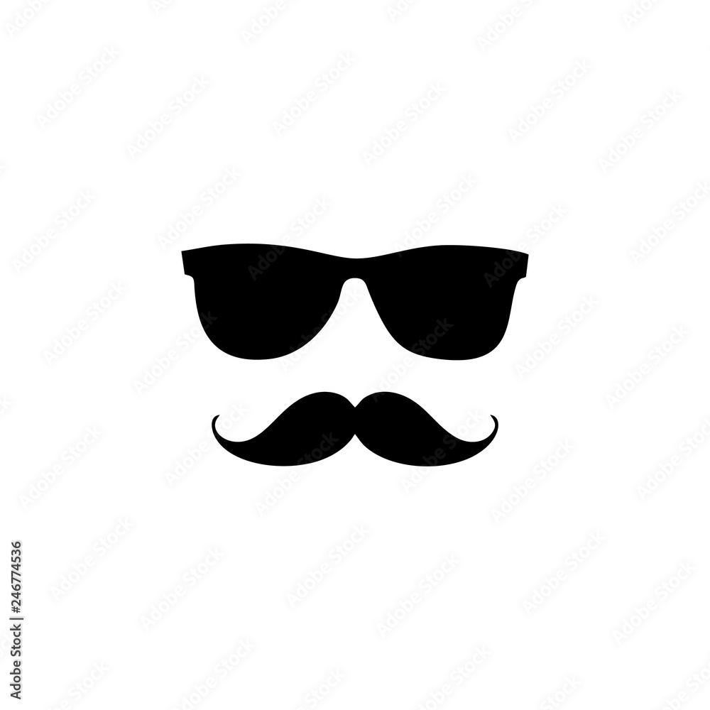 mustache and glasses logo mustache and glasses logo