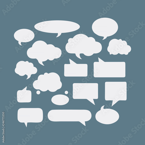 set of speech bubble icon