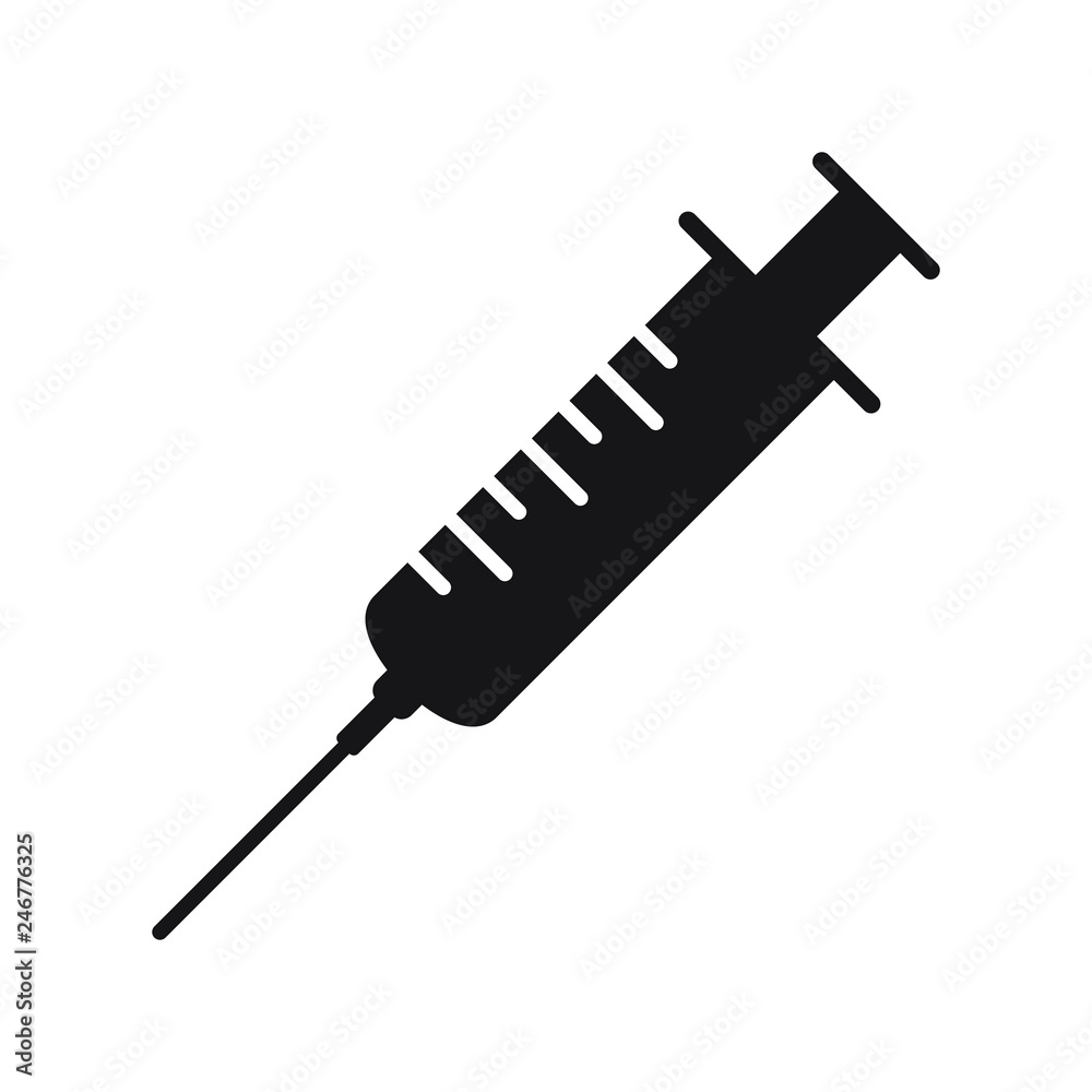 Syringe icon, hypodermic vector icon Syringe icon, hypodermic vector icon
