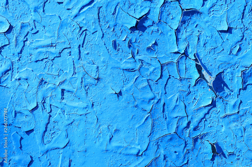  texture old cracked blue paint