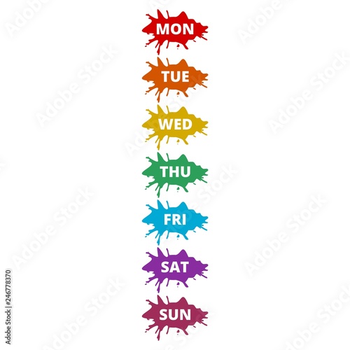 Weekly calendar, Weekly concept