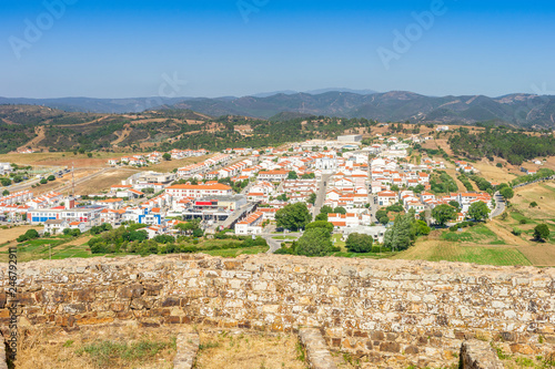 Charming Aljezur with the Moorish castle in foreground, Portugal photo