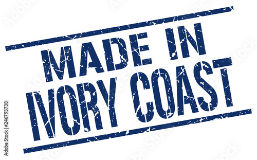 made in Ivory Coast stamp