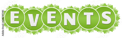 Events Green Circular Floral Circles 