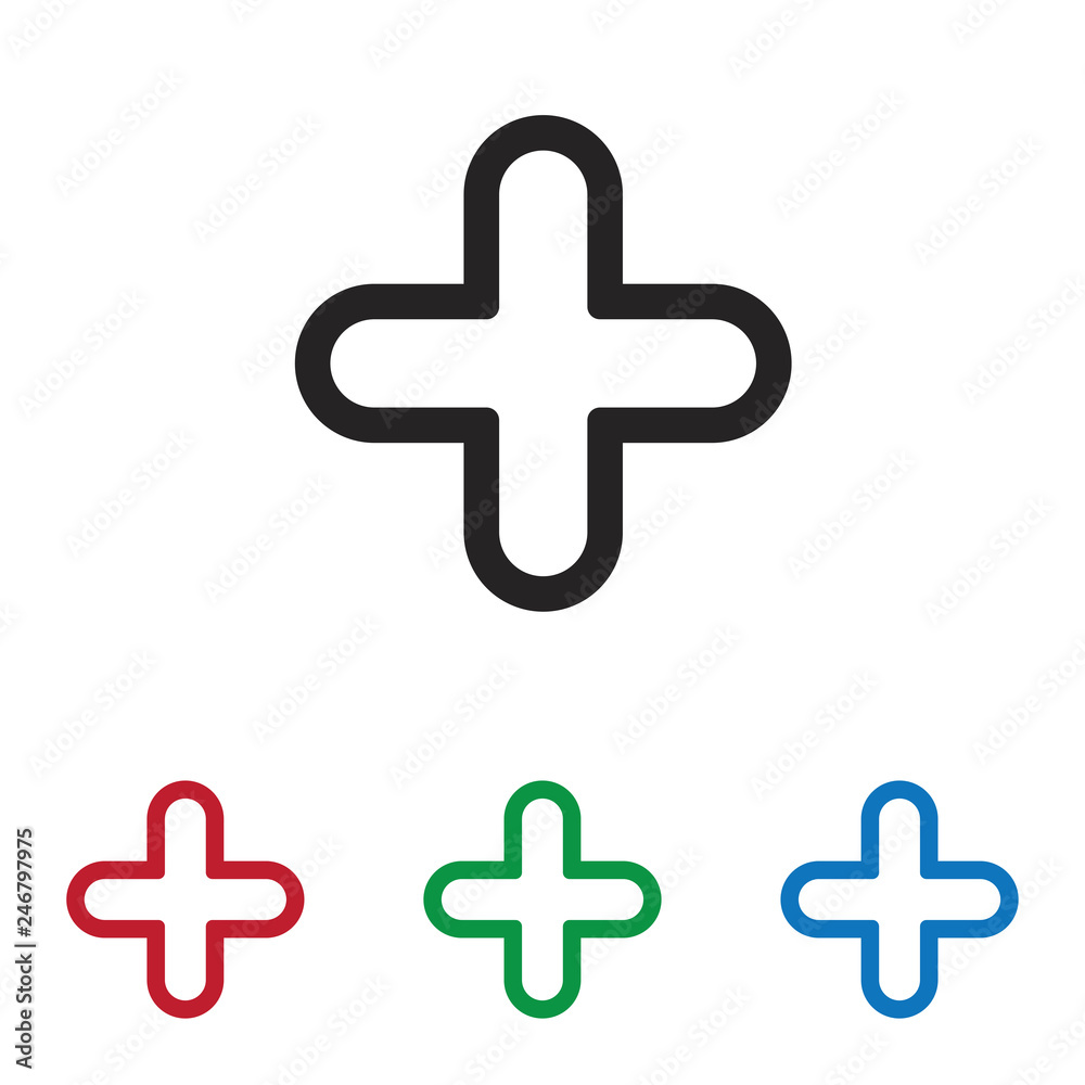 Fototapeta premium Plus vector icon