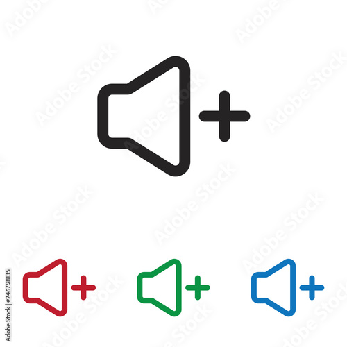 Volume up vector icon