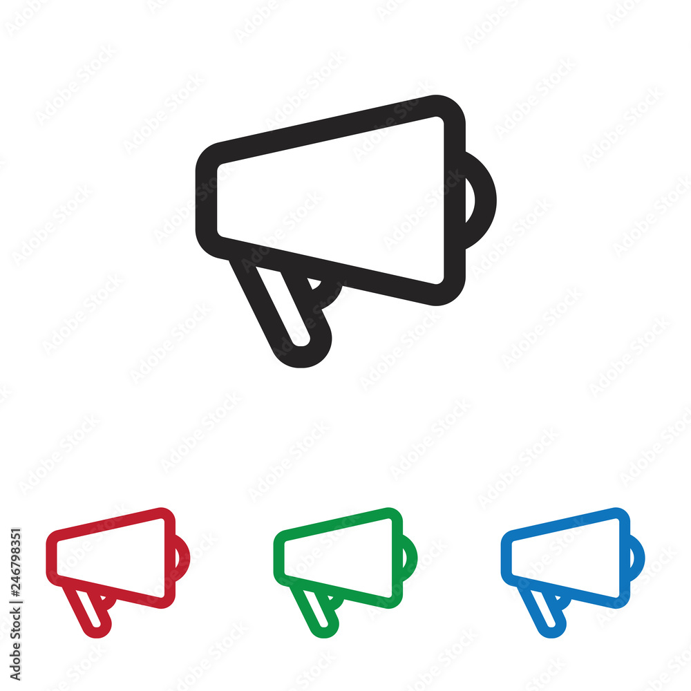 Megaphone vector icon Megaphone vector icon