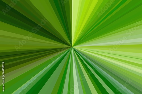 light green rays beam background. illustration.