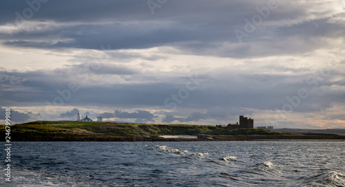 view of the sea and the sky.  storm clouds over the ocean.  © johnpaul