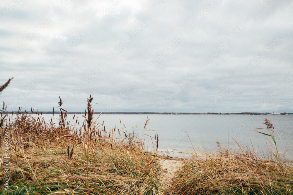 Strand in Ludwigsburg im Herbst