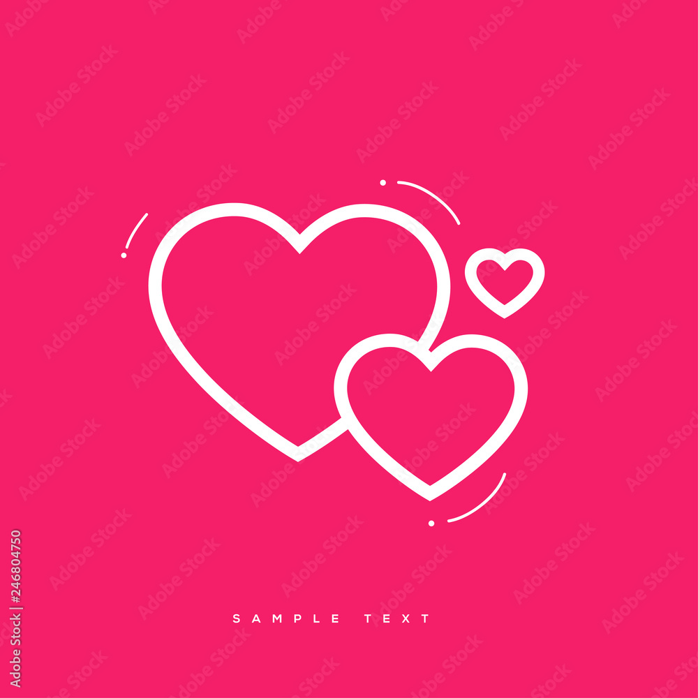 Heart Shape Valentine's Background