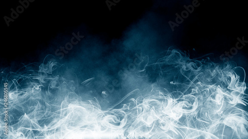 Abstract Smoke on black Background 