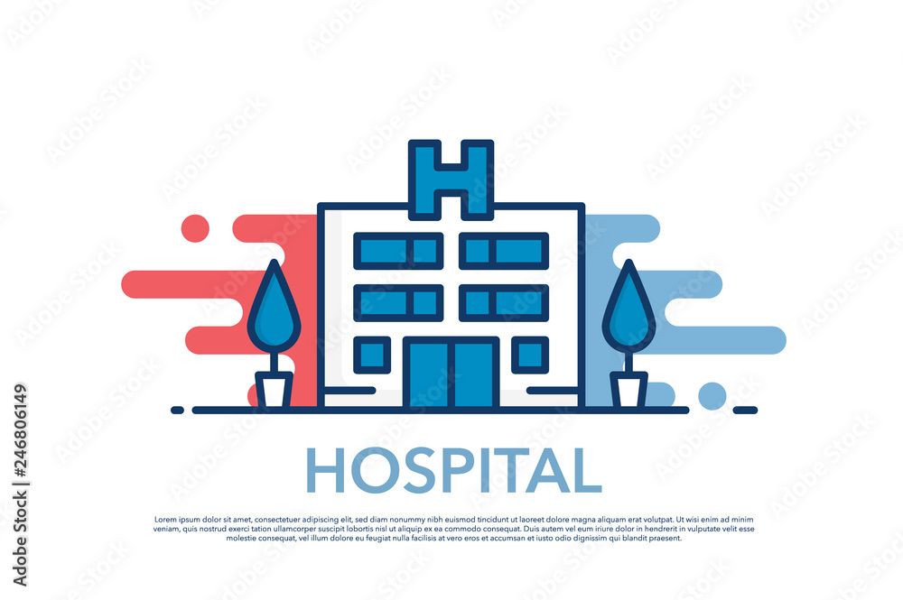 HOSPITAL ICON CONCEPT HOSPITAL ICON CONCEPT