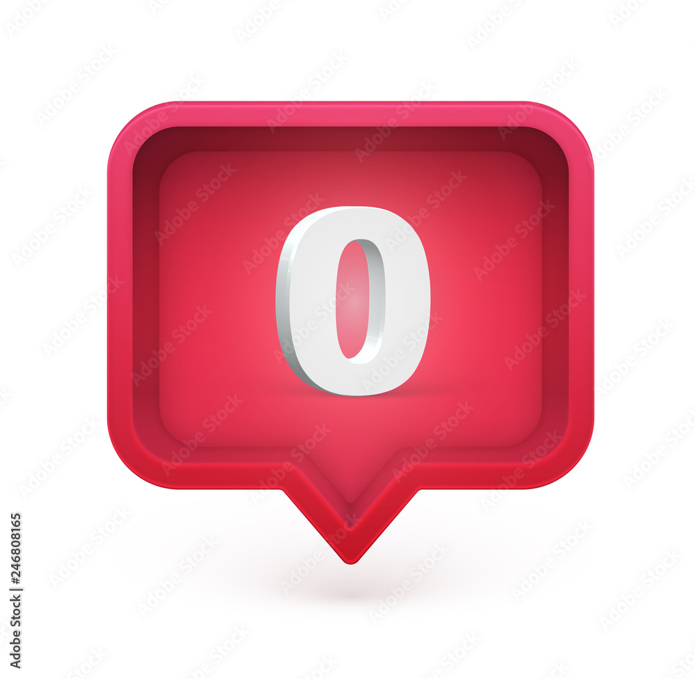 3D character in a speech bubble, vector illustration 3D character in a speech bubble, vector illustration