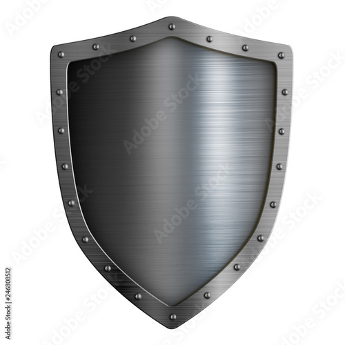 Classical metal shield 