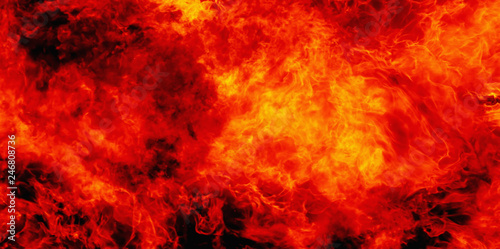 Dramatyczne zdjęcia tła płomienia ognia jako symbolu piekła i wiecznego bólu w tradycji chrześcijańskiej.