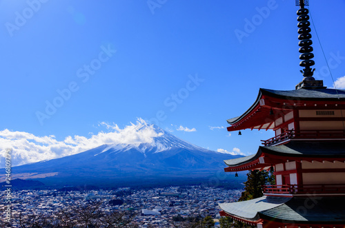 新倉山浅間公園からの富士山