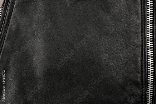 Photography black leather punk jacket textured
