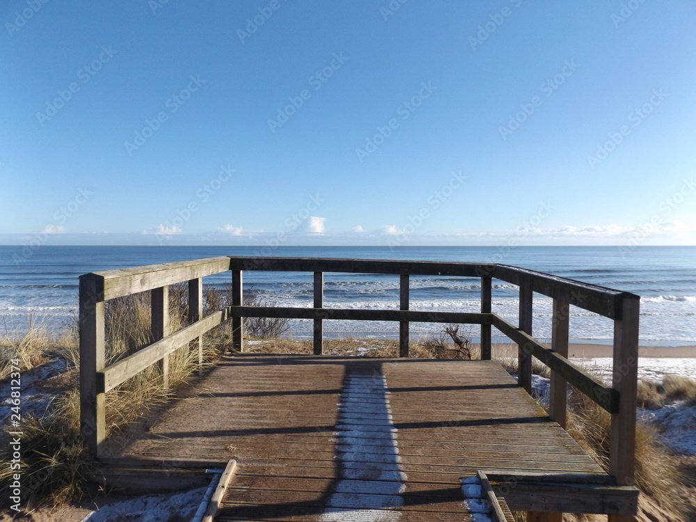 Obraz premium pier at sunset