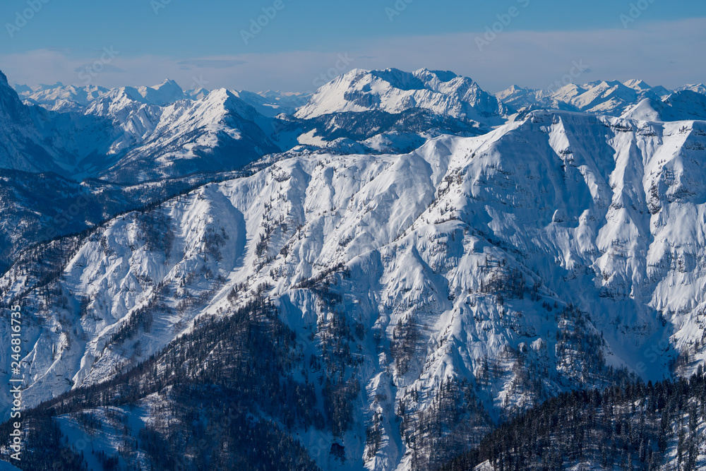 Winterlandschaft rund um die Steinplatte in Tirol