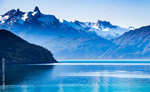 Amanecer en el Lago General Carrera. Region Aysen photo