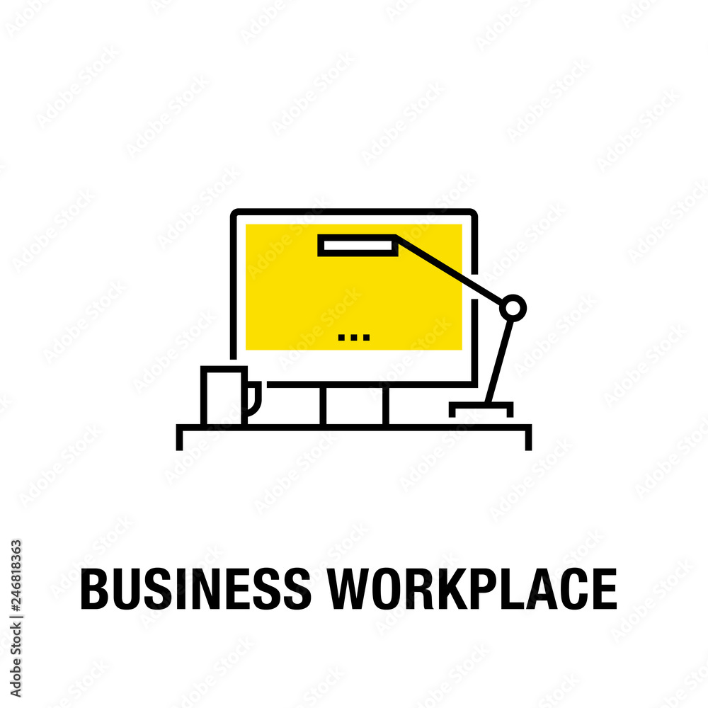 BUSINESS WORKPLACE ICON CONCEPT