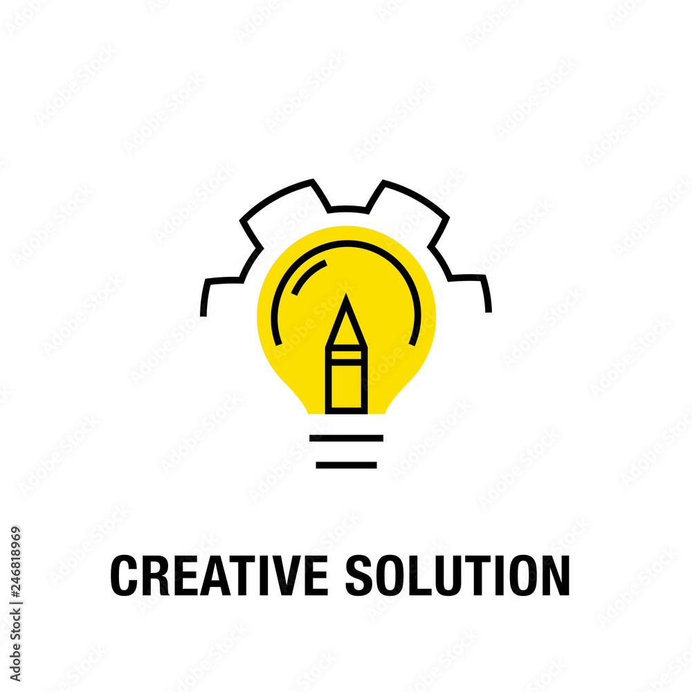 CREATIVE SOLUTION ICON CONCEPT CREATIVE SOLUTION ICON CONCEPT