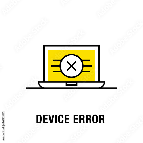 DEVICE ERROR ICON CONCEPT