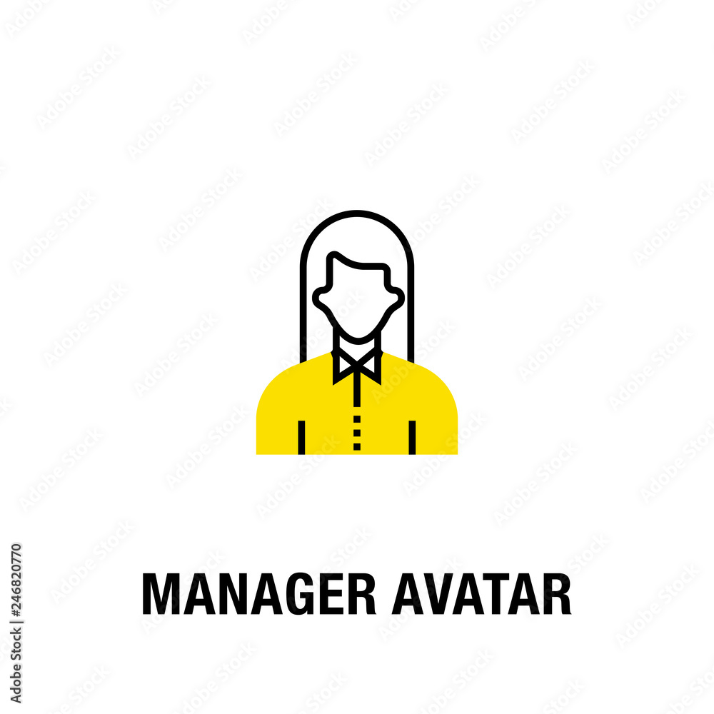 MANAGER AVATAR ICON CONCEPT MANAGER AVATAR ICON CONCEPT
