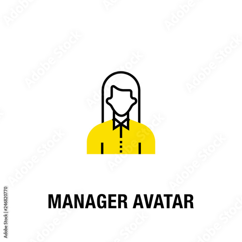 MANAGER AVATAR ICON CONCEPT