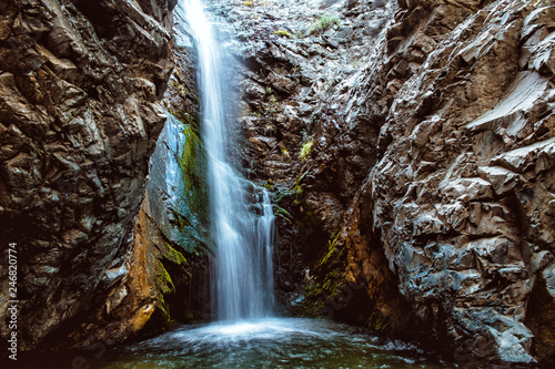 Fototapeta Naklejka Na Ścianę i Meble -  Caledonia waterfall at Troodos mountains on Cyprus