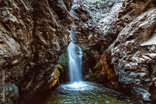 Fototapeta Naklejka Na Ścianę i Meble -  Caledonia waterfall at Troodos mountains on Cyprus