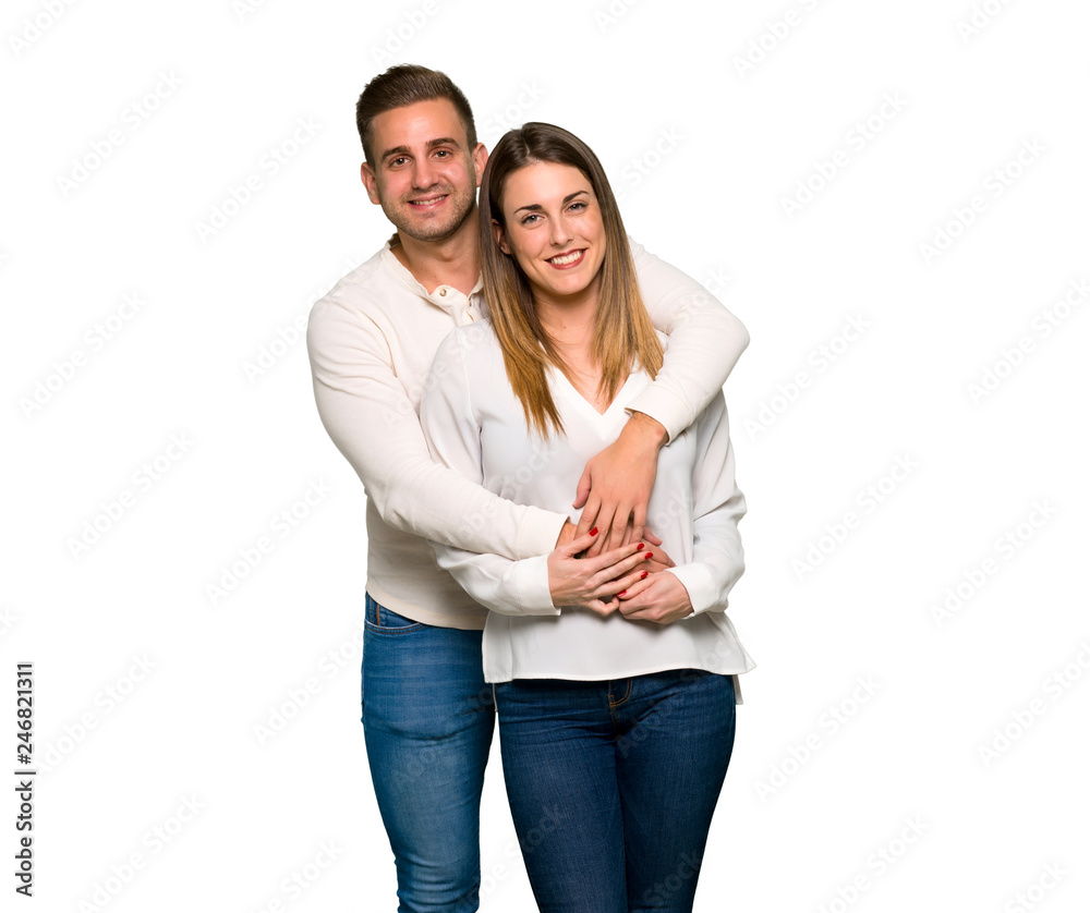 Couple in valentine day hugging Couple in valentine day hugging