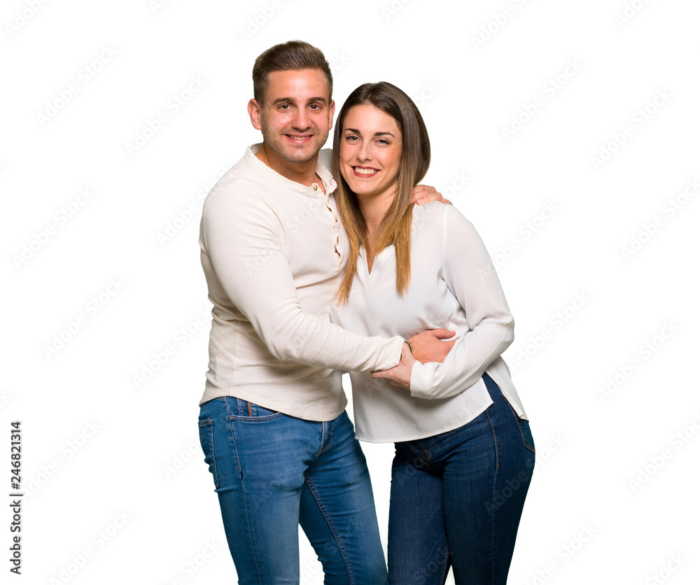 Couple in valentine day hugging Couple in valentine day hugging