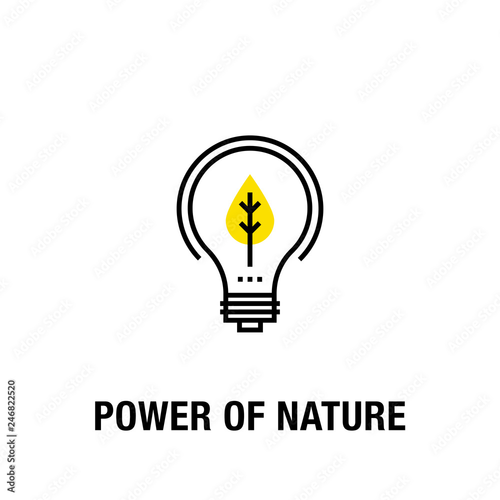 POWER OF NATURE ICON CONCEPT POWER OF NATURE ICON CONCEPT