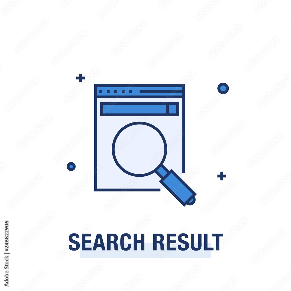 SEARCH RESULT ICON CONCEPT SEARCH RESULT ICON CONCEPT