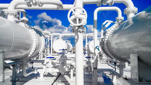 The area of  equipment to cool the oil product