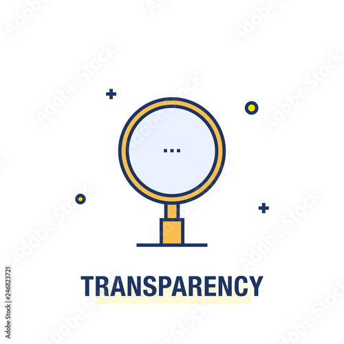 TRANSPARENCY ICON CONCEPT