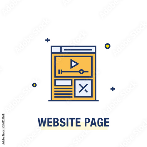 WEBSITE PAGE ICON CONCEPT